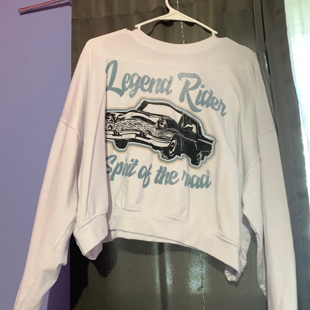 large cropped sweatshirt